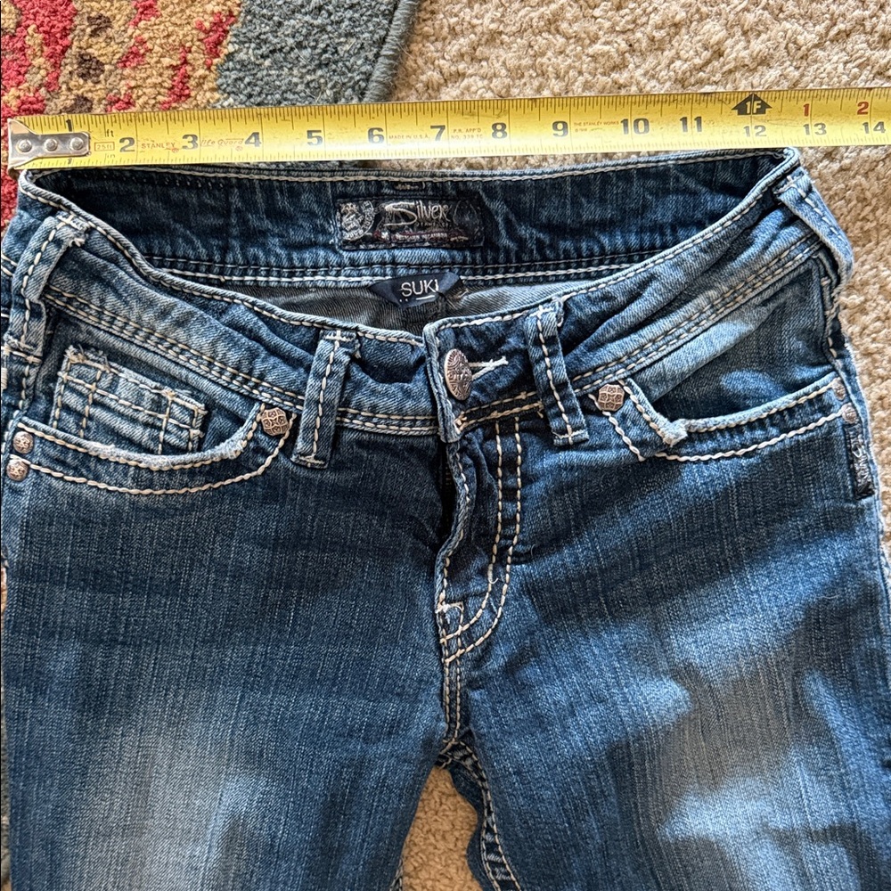 Silver Jeans Suki Bootcut Jeans in Medium Blue Denim